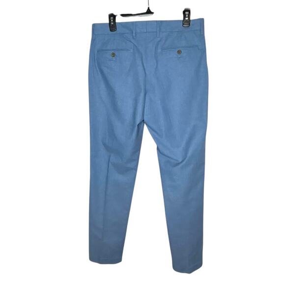 J by J. Crew Men's Tapered Blue 100% Cotton Lightweight Summer Pants Size 32x34 - Picture 2 of 10